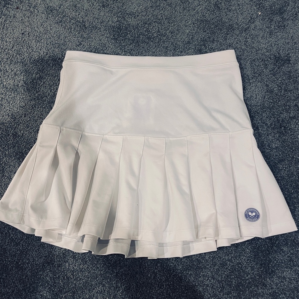 White Wimbledon Pleated Women's Skirt